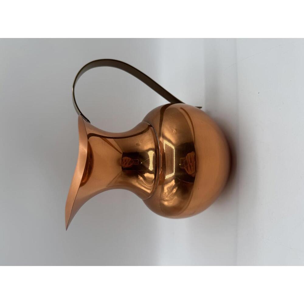 Vintage Coppercraft Guild Pitcher 7.25" Brass Handle Made in Canada Rare Retro